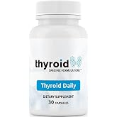 Thyroid Daily - The First Nutrient Complete Multi Designed for Optimal Thyroid Health. Thyroid Daily is Iodine Free w/ 19 Thyroid Daily Essential Nutrients for Thyroid Support.