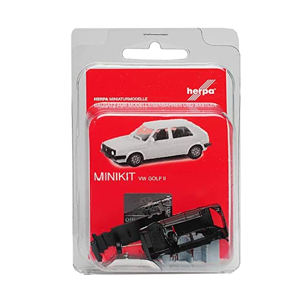 Volkwagen Golf II 5 Türer Schwarz 1983-1992 Bausatz Kit H0 1/87 Herpa Modell Auto – Bild 4