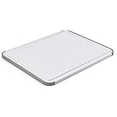 KitchenAid Classic Cutting Board with Perimeter Trench and Non Slip Edges, Dishwasher Safe, 11 inch x 14 inch, White and Gray