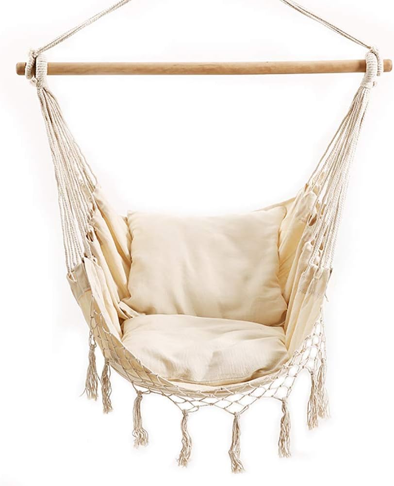 ZZPP Jardín Al Aire Libre Silla De Hamaca,Portátil Viaje Borla Hamaca