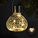 GIGALUMI Hanging Solar Lantern, 4 Pack Outdoor Christmas Decorations, Hanging Solar Lights Outdoor Waterproof, Garden Decor for Lawn, Garden, Yard, Tree Warm White