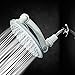 HealthyLifeStyle! Shower Head | Rainfall High Pressure 9.5” w/Adjustable Extension Arm | 109 Self-Clean Jets | Chrome, White and Brushed Nickel