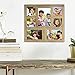 EXCELLO GLOBAL PRODUCTS Rustic Distressed Wood Collage Picture Frames: Holds 7 Multiple Size Photos - EGP-HD-0013