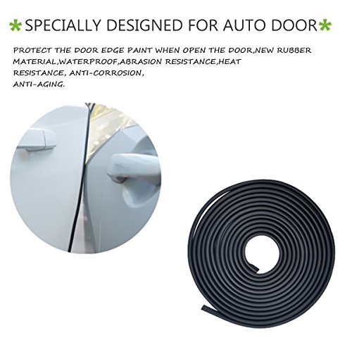 MATCC 16Ft(5M) Car Door Edge Guards Trim Rubber Seal Protector Guard