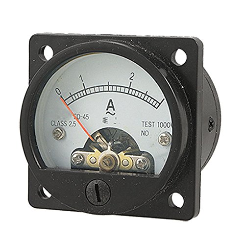 Analog Ammeter - TOOGOO(R) AC 0-3A Round Analog Panel Meter Current Measuring Ammeter Gauge Black