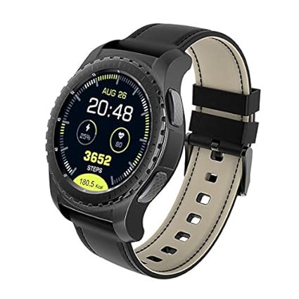 Amazon.com: KINGWEAR KW28 1.3inch MTK2502 Heart Rate Sleep ...