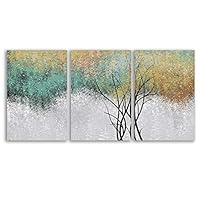3 Piece Canvas Wall Art - Abstract Geometry - Canvas Prints Home Artwork Decoration for Living Room,Bedroom - 16