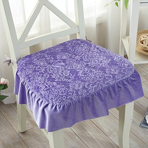 Padded plush four seasons skid Chair pad/Fabric seat covers-E 45x45cm(18x18inch)