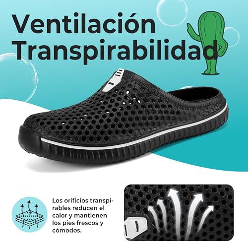 SAGUARO Unisex Beach Slippers Hollow Out Garden Sandals Clogs Shoes Indoor Outdoor Slipper 36-45EU
