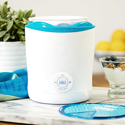 Dash DGY001WBU-C Greek Yogurt Maker, White With Blue Trim Home & Kitchen, Kitchen & Dining, Small Appliances, Specialty Appliances, Yogurt Makers