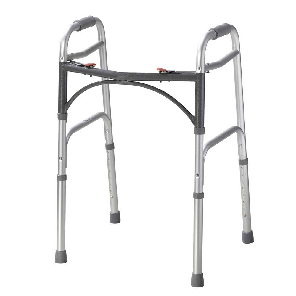NRS Healthcare Lightweight Height Adjustable Folding Walking Frame