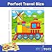 Set of 4: 9 Piece Wooden Transport Vehicles Puzzles. Kids Colorful Educational Jigsaws include Train, Tractor, Car and Ship. For toddlers and preschoolers over 3 years, by INTELLITOYZ