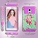 Note Edge Case,Galaxy Note 4 Edge Case,AnnBay for Samsung Galaxy Note Edge 2in1 Hybrid Heavy Duty Armor Heavy Duty High Impact Case Cover(Flower Purple)