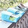 Lify Travel Shoe Bags, Portable Travel Shoe Tote Bags - Packing Organizers for Men and Women- Aqua Blue (6 Pcs) + Navy… - Image 5