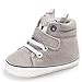 Iuhan Cotton Baby Girl Boys Fox Hight Cut Shoes Anti-Slip Infant Soft Sole Sneaker (Age:6~12 Month, Gray)
