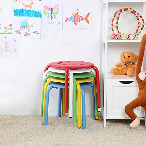 3 Yaheetech+Plastic+Stack+Stools+Classroom