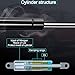 Front Hood Lift Support Gas Charged Shocks compatible with Jeep Liberty 02-07, 4366, 2 Pcs