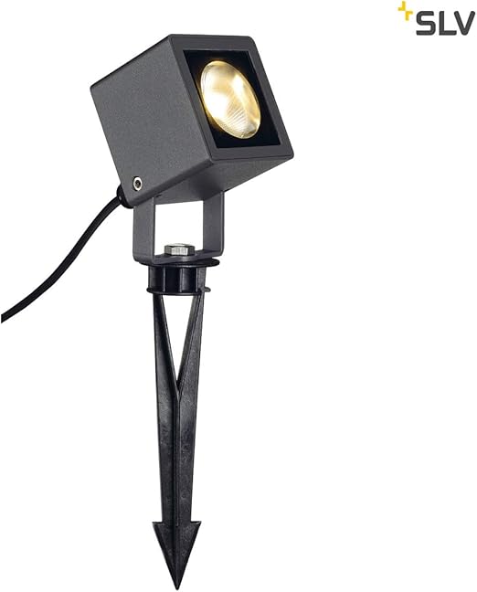 Slv Led Garten Strahler Nautilus Square Mit Erdspiess Inkl Premium Led Aussenlampe Zur Garten Beleuchtung Terrasse Pflanzen Wegen Teich Led Strahler Aussen Strahler Ip65 2m Kabel Aluminium Glas Amazon De Beleuchtung