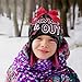 Nickelodeon Girls' Little JoJo Siwa Hat and Gloves Cold Weather Set, Black/Pink, Age 4-7