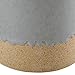 Amazon Brand – Stone & Beam Organic-Shape Stoneware Round Decorative Organizer Box, 6.4 Inch Height, Blue and Gray