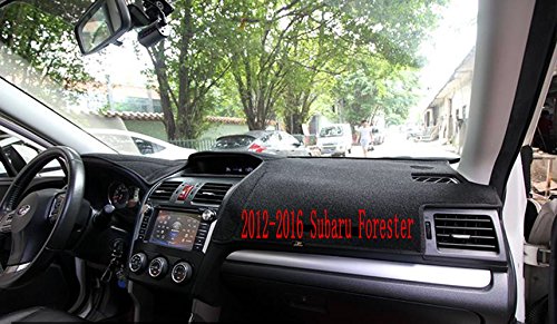 Fly5D Dashboard Cover Dash Mat Pad for 2012.9-2016 Subaru Forester (2012-2016 Subaru Forester, Black)