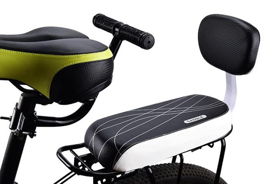Universal Bicycle Rear Seat Cushion Armrest Footrest Set, Kids Child
