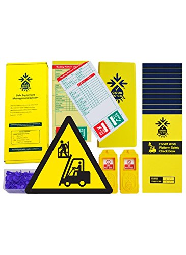 Good to Go Safety 51350 Forklift Working Platform Daily Kit, 2 tags, 300 seals, 11 Check Books and 1 wallet with pen