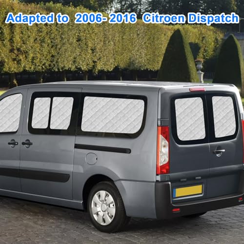 Opaltool 11 x Car Interior Sun Visor Suitable for Citroen Dispatch 2006-2016, LWB Folding Thermal Blinds Kit for Privacy and Thermal Regulation in Camper Vans