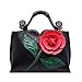 Realer Designer Clutch Purses Wallet Large Leather Handbag with Handle for Women Black