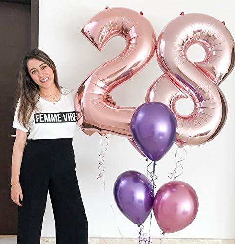 Decorados Para Fiestas Globo De Cumpleanos Fiesta Decoracion Ponmoo Foil Globo Numero 4 Oro Rosa Gigante Numeros 0 1 2 3 4 5 6 7 8 9 10 19 20 29 30 40 50 60 70 80 90 100 Grande Globos Para La Boda Aniversario Hogar Y Cocina Aceautocare Net