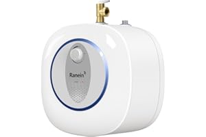 2025 Gen II Ranein 2.5-Gallon Mini-Tank Electric Water Heater, Under Sink or Floor Mounted, 120V, 1440W – Instant Hot Water for Kitchen, Bathroom & RV Use