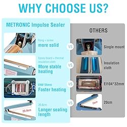 METRONIC Impulse Sealer, Heat Sealer Machine with