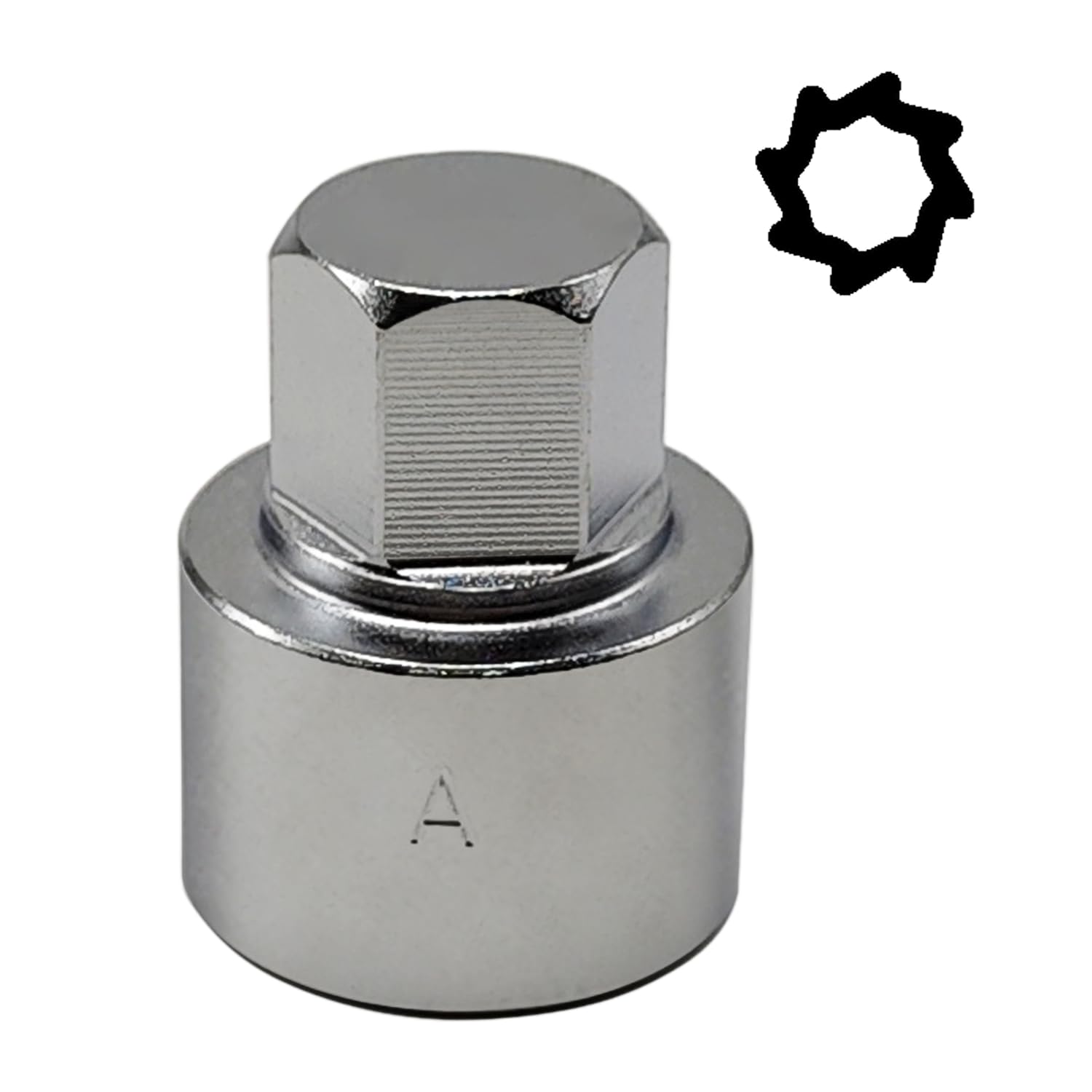 Photo 1 of JEUCLEL 524 Wheel Locking Nut Key Compatible with VW VAG Volkswagen, (Socket OD 28mm - ID 25mm), Wheel Lock Nut Socket Adapter, Wheel Anti-Theft Lug Nut Removal Tool, Anti-Theft Screw Remover