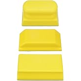 HARFINGTON 3pcs Hand Sanding Blocks Rectangle with Hook and Loop Backing for Wood Metal Car Polishing