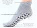 Live Happy Be Healthy Non-Slip Socks Yoga Barre Pilates Hospital Maternity Sock w/Grips for Women Men 2-Pairs Black (3 Pairs Multicolor Black Grey Pink)