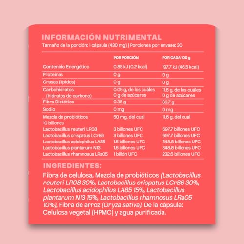 SIMPLY HER Probioticos Mujer | Flora Intima & pH Balanceado | 30 días de Suministro | Bienestar Femenino | Probioticos Femeninos + fibras Prebioticos y Enzimas Digestivas