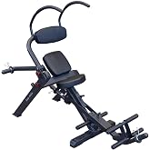 Body-Solid (GAB300B) Semi-Recumbent Ab Bench - Adjustable Core Workout Seat for Home Gym, Multi-Position, Ergonomic Design for Abdominal Muscle Training