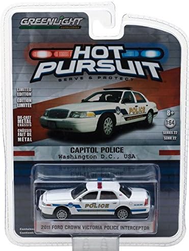 Hot Pursuit Greenlight Series 22: 2011 Ford Crown Victoria Police Interceptor Capitol Police