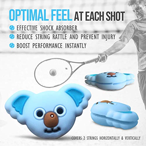 image for Alien Pros Tennis Racket Vibration Dampener (2-Pack) - Perfect Shock A