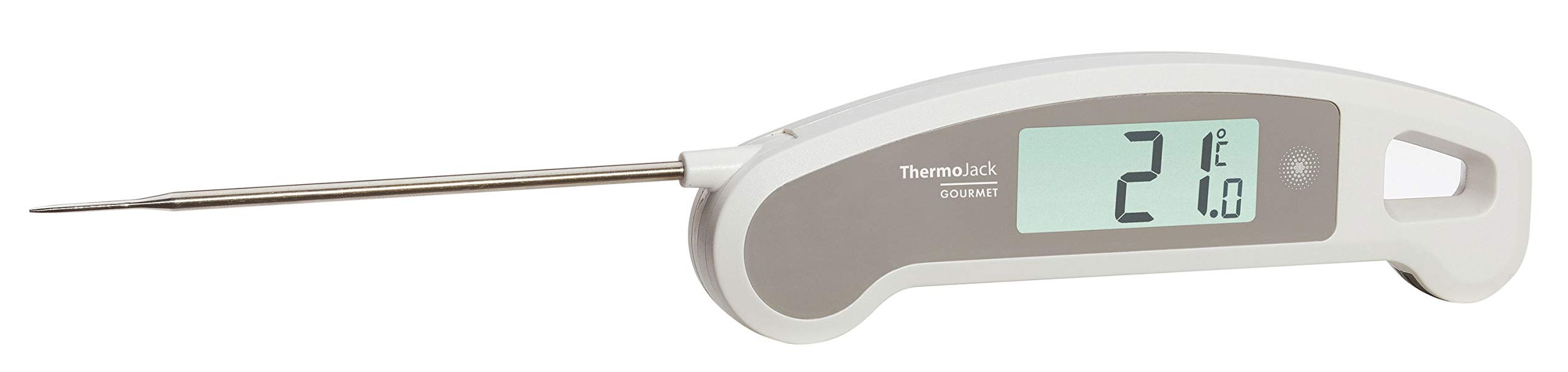 TFA Dostmann Professional Kitchen Thermometer Thermo Jack Gourmet, 30.1060.02, pocket-sized fold out, fast and accurate, antimicrobial coating
