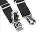 Adjustable Bed Sheet Corner Holders Elastic Grippers Suspenders Holder Straps Clips Fasteners, Mattress Cover Fasteners | Nickel Plated Clamps with Fabric Protector / Black, 1-Pack (4 pcs)