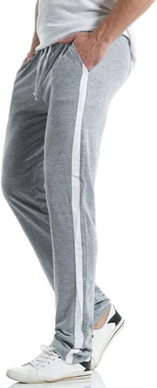 Mens Long Pants,Men's Casual Slim Sports Pants Striped