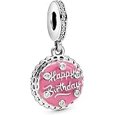 Pandora Jewelry Pink Birthday Cake Dangle Charm
