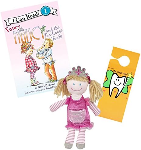 Maison Chic Tooth Fairy Princess Pillow & Fancy Nancy and the Too-Loose Tooth Fairy Book