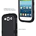 ULAK Galaxy S3 Case, S3 Case - Shock Resistant Series Hybrid Rubber Case Cover for Samsung Galaxy S3 III i9300 3in1 Hard Plastic +Soft Silicone(Black)