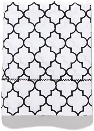 Roberta Roller Rabbit Women's Moroccan Print Flat Sheet King Black &amp; White