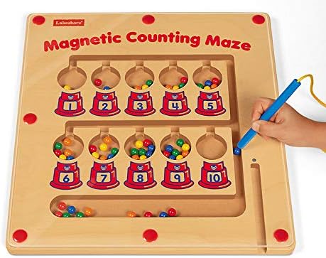 Lakeshore Magnetic Counting Maze 3 yrs. - 5 yrs. / Preschool - Kindergarten Measures 13 x 14 Inches