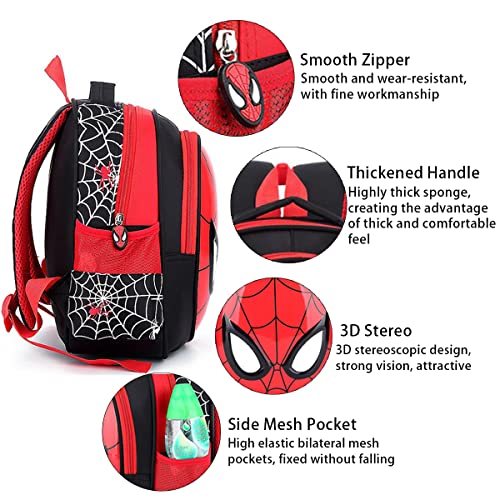 LYQXZH Toddler School Backpack 3D Comic Elementary Student Schoolbag Waterproof Lightweight Kids Bookbags for Boys Girls