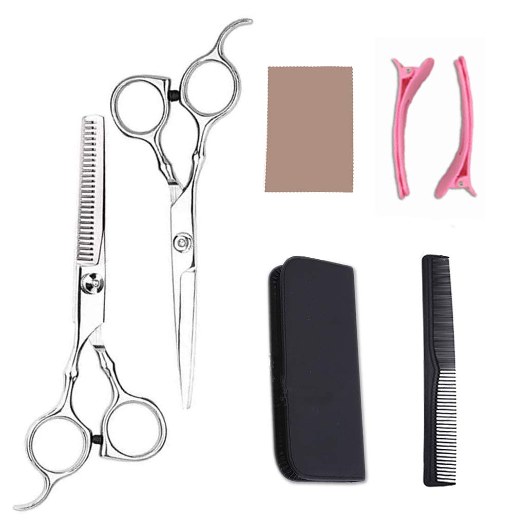 Hair Cutting Scissors for Women, Hair Cutting Scissors Set, Hairdressing Scissors Kit, Professional Hair Cutting Shears for Women Men Barber Salon Home Use : Beauty