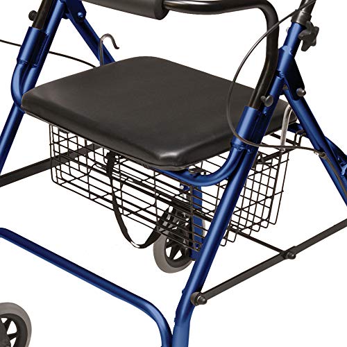 Lumex Walkabout Lite Rollator with Seat, Lightweight 14.5 lb.Walker